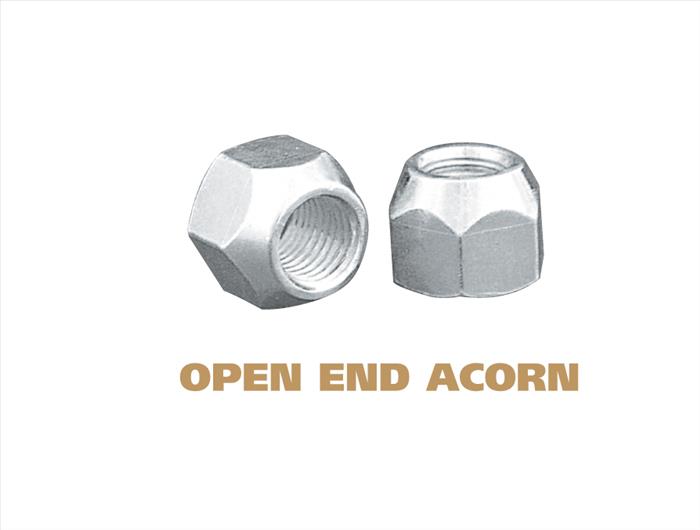 Short Open End Acorn - 3/4 Inch Hex, Zink Plated Zinc Plated